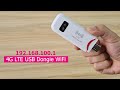 192 168 100 1 How To Configure 4G LTE USB Dongle WiFi