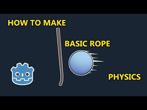 How to make a basic 3D rope physics in Godot 3.5 under 1 min(+19sec).