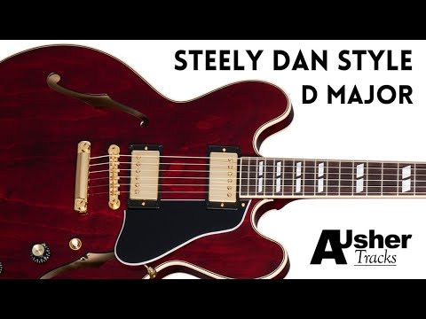Steely Dan Style Guitar Backing Track Jam in D major