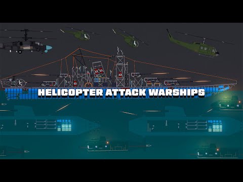 Helicopters attack warships in People Playground (42)