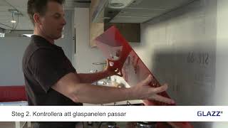 Montera spegel med monteringskrokar