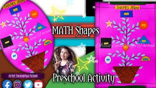 📐MATH 🔴Shapes ⭐TLM ◼️ On 🔴 A1 Sheet / Chart | MATH Project | Shapes Learning For Kids #maths #diy