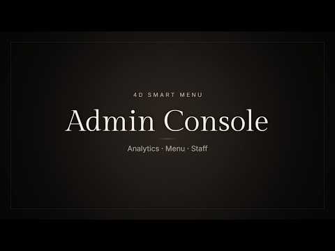 Admin console and analytics