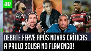 ‘É horroroso, o Paulo Sousa ontem teve a cara de pau de…’: Debate sobre o Flamengo pega fogo