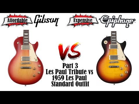 Affordable Gibson vs Expensive Epiphone | Les Paul Tribute vs 1959 Les Paul Standard Outfit