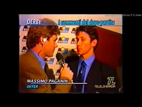 1995-96 (8^ - 29-10-1995) INTER-Milan 1-1 [M.Paganin,Savicevic] Interviste Post Gara - TL Sport