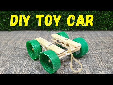 How To Make a Mini Latch Rubber Band Car | DIY TOYS CAR | UAG HACKS