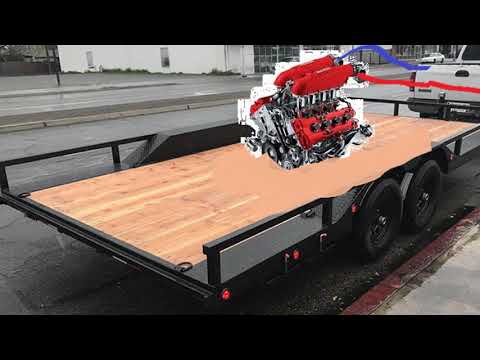 silnik na przyczepie ft. maupa