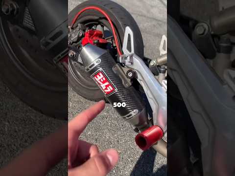CHEAP VS EXPENSIVE MOTORCYCLE EXHAUST !! #amazon #motorcycle #cheapest