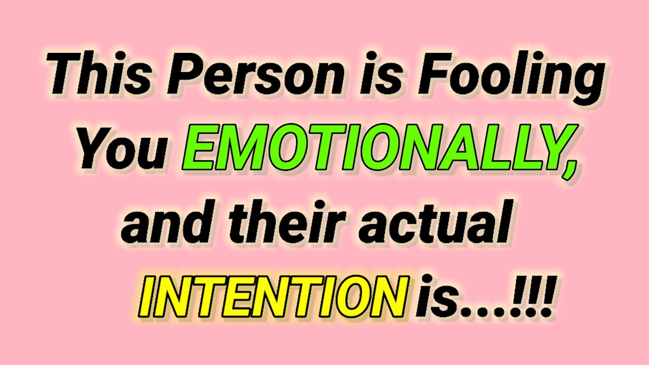 Angels Says 🔴 This person is Fooling You EMOTIONALLY And their actual INTENTION is..!!! #godsword