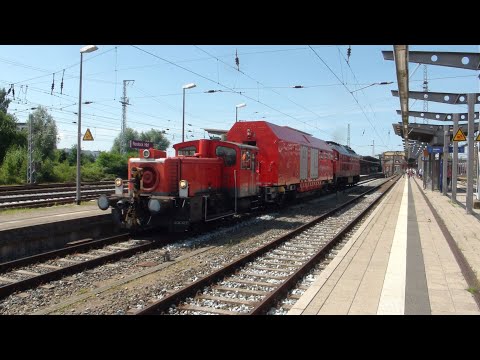Seltene Züge am Rostocker Hbf.