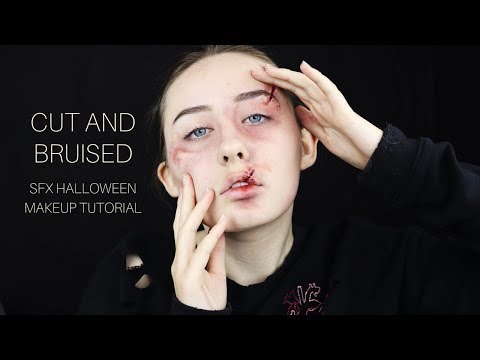 Cuts and bruises | SFX HALLOWEEN MAKEUP TUTORIAL