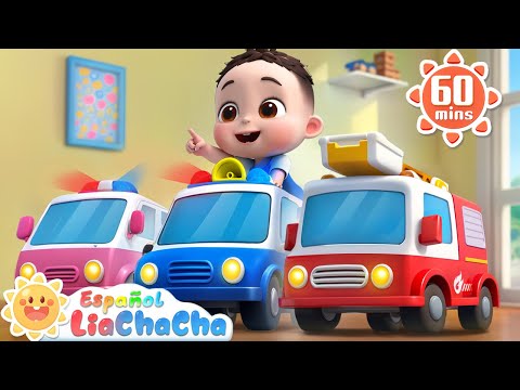 Autos de Juguete | Patrulla, Camión de Bomberos➕ | LiaChaCha en Español - Canciones Infantiles