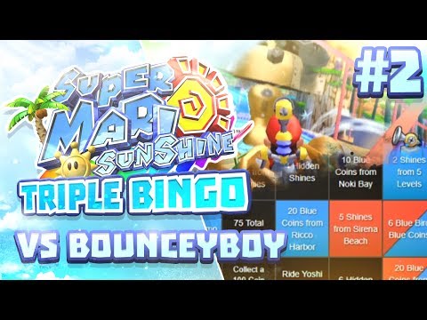 Super Mario Sunshine Triple Bingo vs BounceyBoy #2