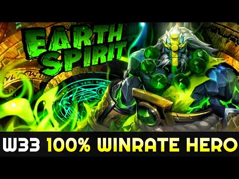 W33 New Favourite Hero Mid Earth Spirit - 100% Winrate 6 Games in a Row 7.26 Dota 2