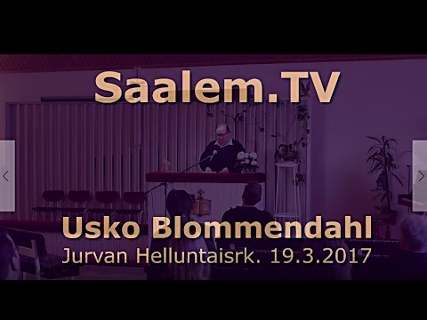 Usko Blommendahl saarna  su 19.3.2017 (4K UHD video)