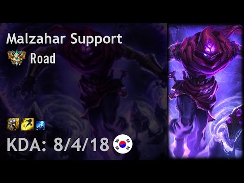 Malzahar Support vs Blitzcrank - Road - KR Challenger Patch 7.6
