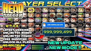 HEAD SOCCER MOD APK v7.0.6 NEW UPDATE UNLIMITED MONEY UNLOCK ALL PLAYER - Head Soccer