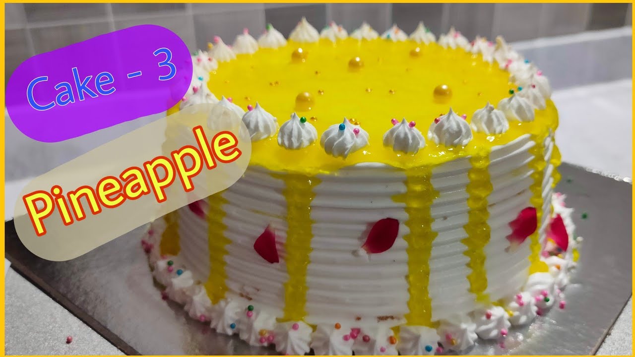 Pineapple cake / pineapple cake recipe in Marathi / Special Dish