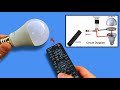 How To Turn A TV Remote Into A LED Bulb Controller Without Using Arduino DIY Electronics Project