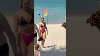 ☀️Phuket Best Beach Patong Fun Thailand -Summer Holiday? #travel #beachwalk #summervibes
