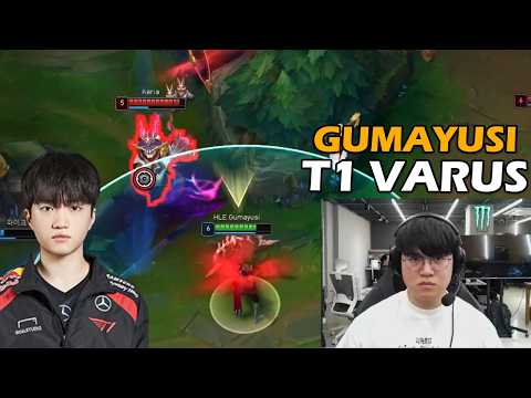 When HLE Gumayusi Stream vs Keria - T1 Varus vs T1 Bard