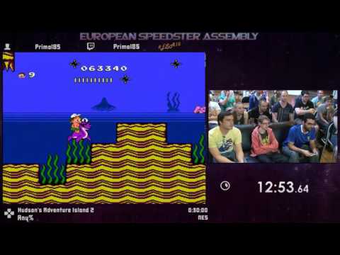 #ESA15Purple - Hudson's Adventure Island 2 [ Any% ] Speedrun by Primal85