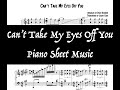 Can't Take My Eyes Off You (David Osborne) Piano Transcription