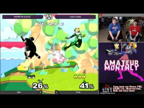 Wilz (Marth, Fox) vs Pdub (Sheik) - ASHAM VII Melee Loser's Finals