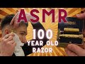 Highly Relaxing ASMR Shave With 100 Year Old Razor