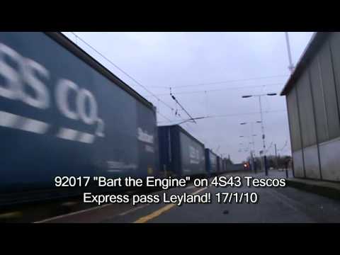 DBS 92017 winds past Leyland! 16/1/2010!