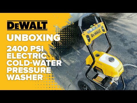 DeWalt DWPW2400 2400 PSI 13 AMP Electric Cold-Water Pressure Washer Unboxing