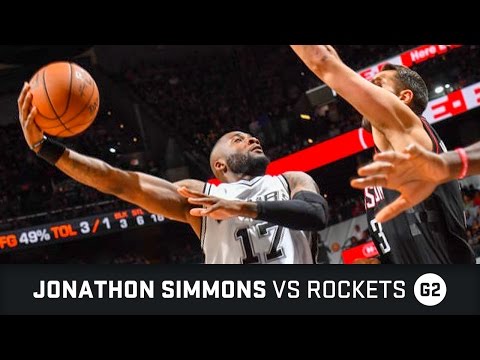 Jonathon Simmons Highlights: 14 PTS, 1 AST, 1 Dunk vs Rockets Semifinals Game 2 (03.05.2017)