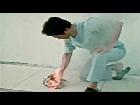 Chi Kung Master Burns Paper With His Hand - John Chang