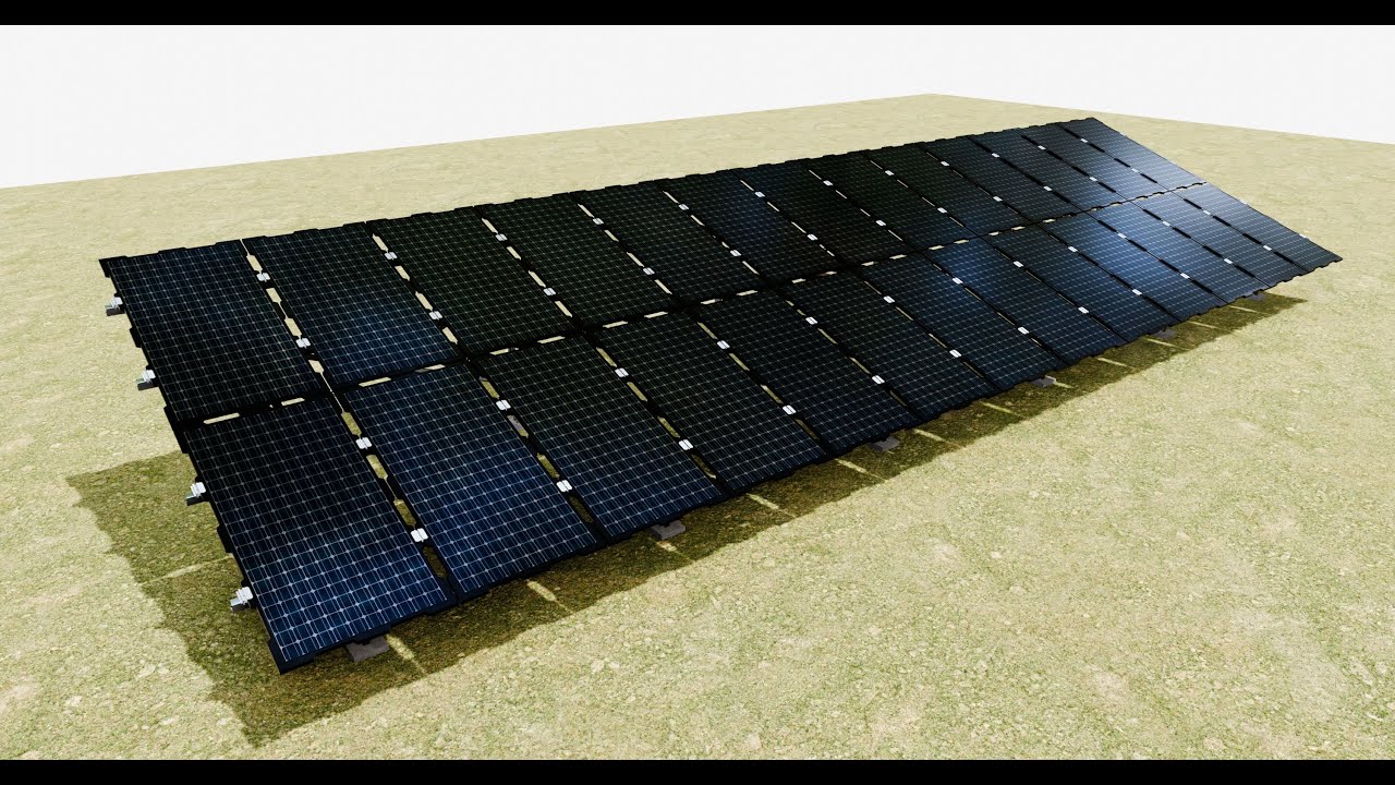 Sample Assembly for New Framed Solar Panel 3D Model