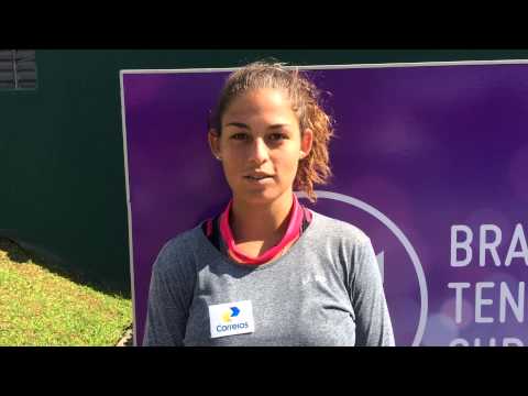 Carolina Meligeni analisa condições no Brasil Tennis Cup