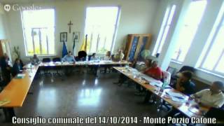 preview picture of video 'Consiglio comunale del 14/10/2014 - Monte Porzio Catone'