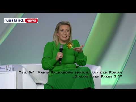 Teil 3/4  Maria Sacharowa spricht auf dem Forum  „Dialog über Fakes 3 0”
