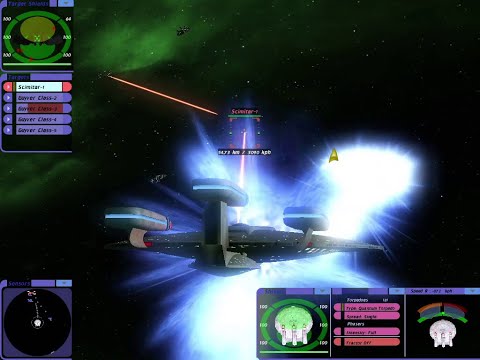 Guyver Class vs Reman Scimitar | Remastered v1.2 | Star Trek Bridge Commander