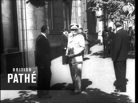 Marshal Tito In Moscow Lays Wreath On Lenin And Stalin Tomb - Visits Exhibitions (1956)