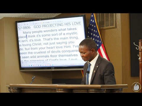 22-0504 | GOD PROJECTING HIS LOVE : Bro  Branham Lunda