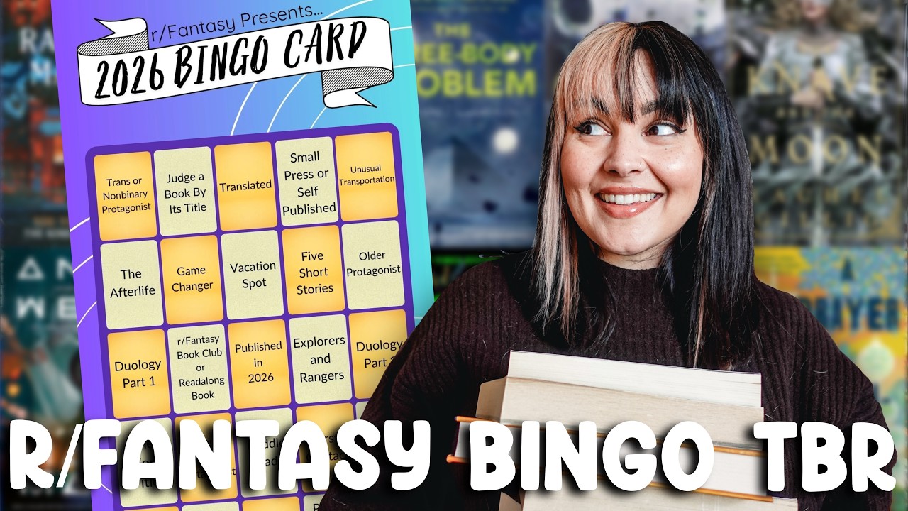 The 25 Books on my 2026 r/Fantasy Bingo TBR 📚