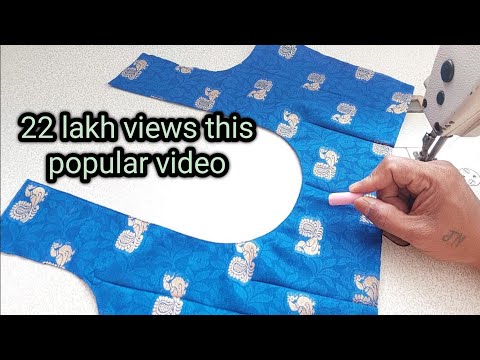 Round neck easy blouse back neck design |designer easy blouse back neck design cutting and stitching