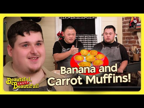 'BANANA AND CARROT MUFFINS' feat. Brody! | BEAUTIFUL, TASTY, BEAUTIFUL! | EP.20 | Sean and Marley
