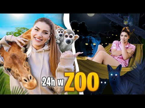 SPĘDZIŁAM 24H W ZOO!