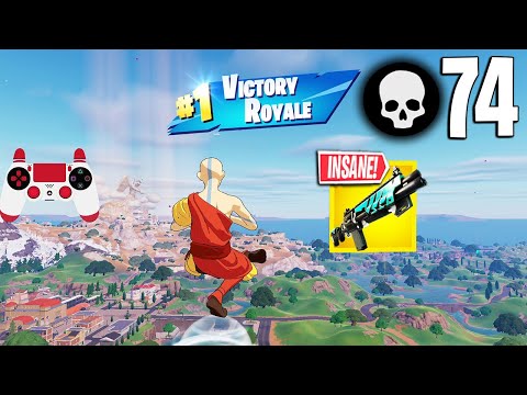 74 Elimination Solo Vs Squads Gameplay "Zero Build" Wins (Fortnite Chapter 5 PS4 Controller)
