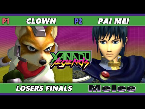 Xanadu Legends LOSERS FINALS - Pai Mei (Marth) Vs. Clown (Fox) Smash Melee - SSBM