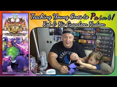 Teaching Young Ones to Paint Featuring Rob and His Grandson