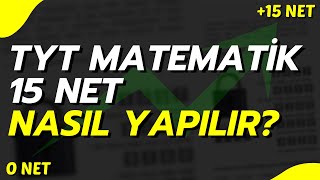 TYT MATEMATİKTE 15 NET BANA YETER DİYENLER! | 15 NET SEVİYESİNE NASIL ÇIKILIR?