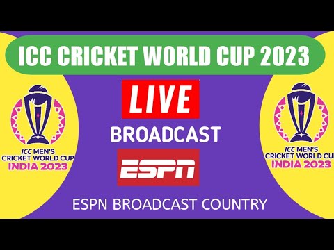 ESPN live broadcast ICC cricket world cup 2023 | ESPN Live cricket world cup 2023